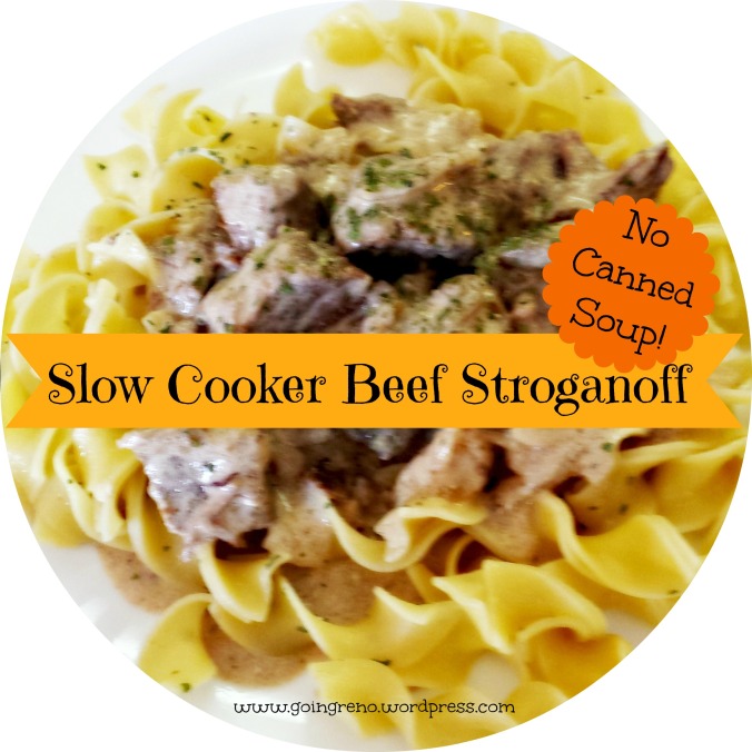 Slow Cooker Beef Stroganoff almost always uses canned mushroom soup--this recipe let's you use fresher ingredients with incredible results.